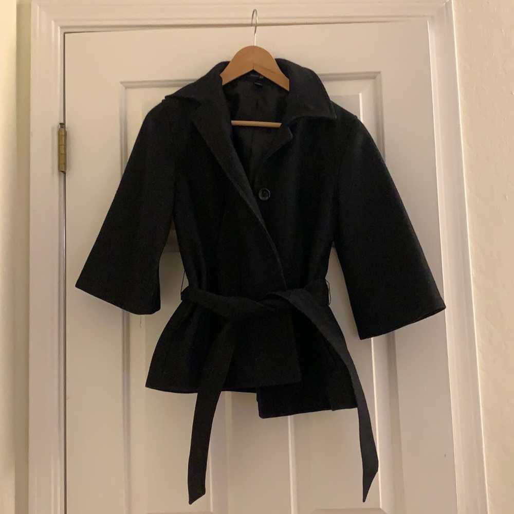 Black wool coat